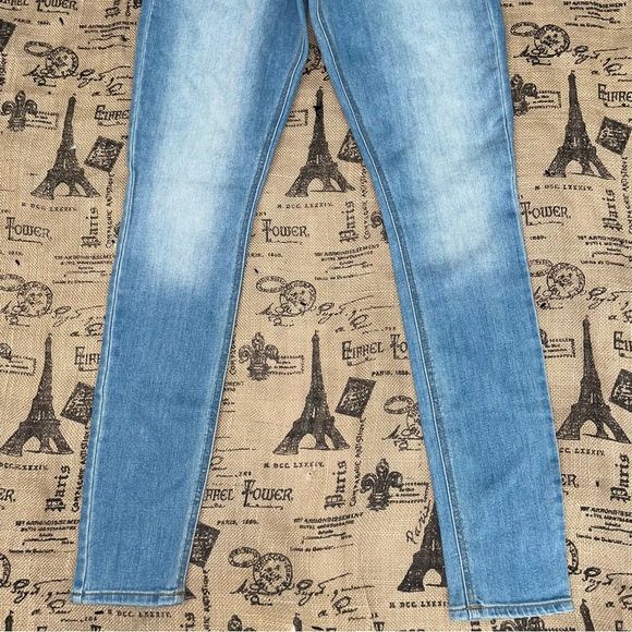 Old Navy NWT! Women'S In Tall Blue Mid-Rise Rockstar Super Skinny Jeggings - Picture 5 of 15